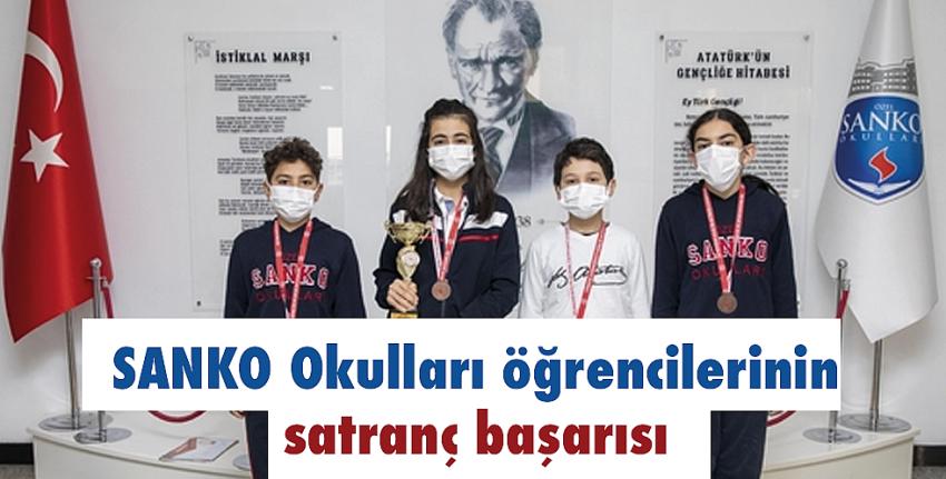 SANKO Okulları öğrencilerinin satranç başarısı