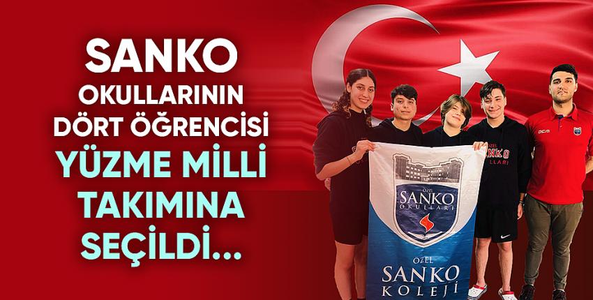 SANKO Okullarının Dört Öğrencisi Yüzme Milli Takımına Seçildi