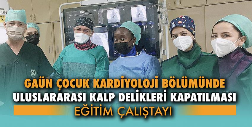 GAÜN Çocuk Kardiyoloji Bölümünde Uluslararası Kalp Delikleri Kapatılması Eğitim Çalıştayı