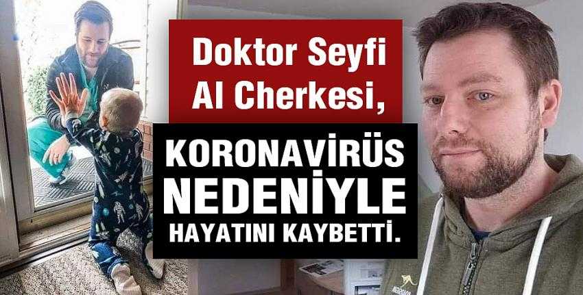 Virüsten ölen doktor çocuğuna dokunamayıp camdan vedalaştı.