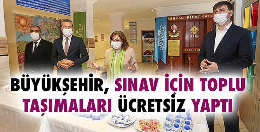 Büyükşehir, Sınav İçin Toplu Taşımaları Ücretsiz Yaptı