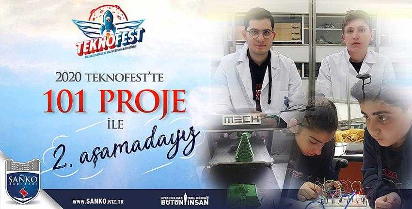 Sanko Okulları 101 Projeyle Teknofest 2020’De İkinci Aşamada