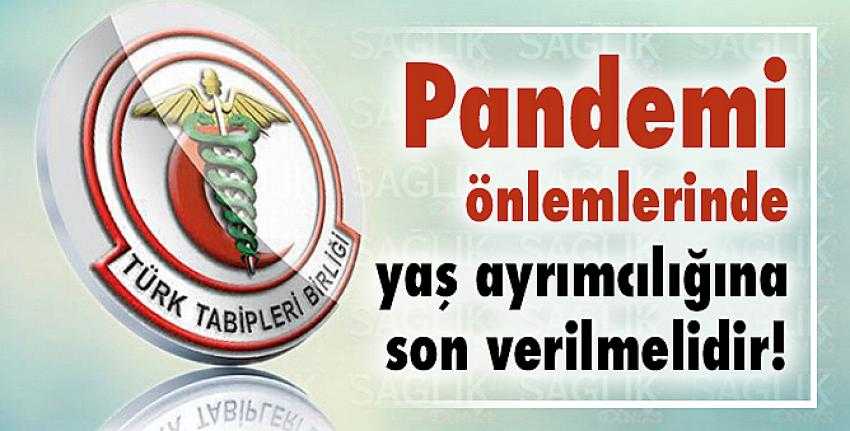 Pandemi önlemlerinde yaş ayrımcılığına son verilmelidir!